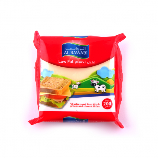 Al Rawabi Lowfat Cheese Slices 200gm