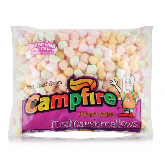 Campfire Marshmallows Mini Fruit Gluten Free 300g