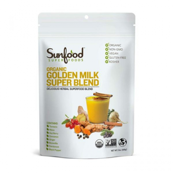 Sunfood Superfoods Golden Milk Super Blend 6 Oz