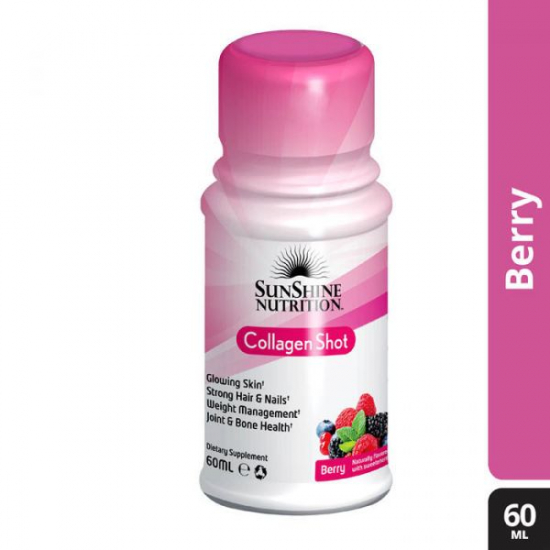 Sunshine Nutrition Collagen Shots Berry 60ml 12/Ct