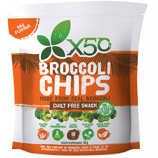 X50 Broccoli Chips Bbq 40g